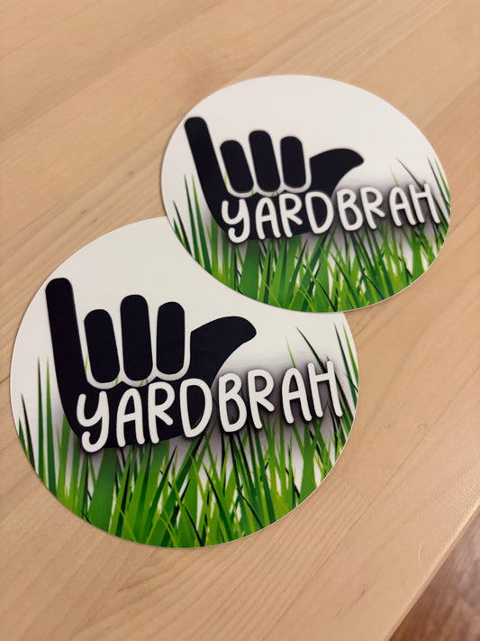 4 inch YardBrah Sticker x2